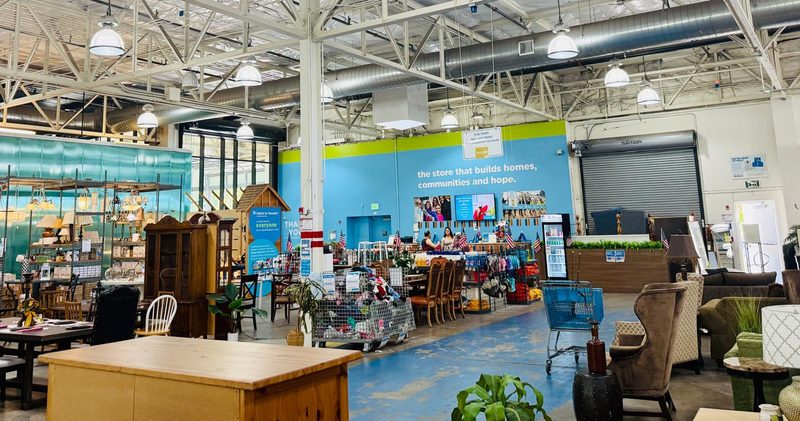 Inside the ReStore: sofas, tables and household goods on the sales floor